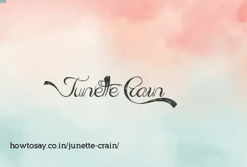 Junette Crain