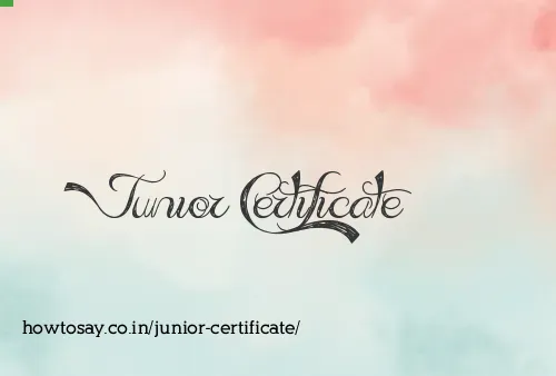 Junior Certificate