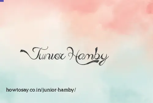 Junior Hamby