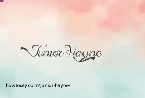 Junior Hayne