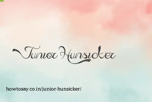 Junior Hunsicker