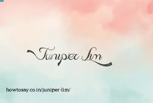 Juniper Lim
