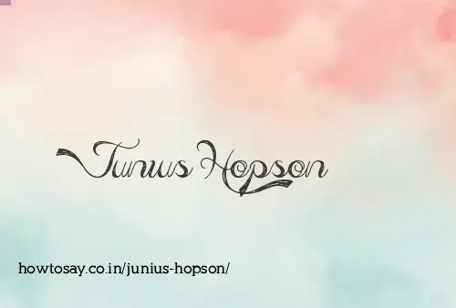 Junius Hopson