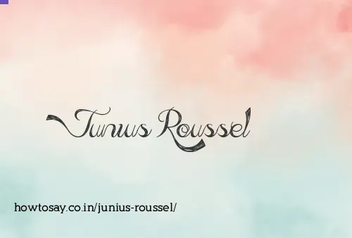 Junius Roussel