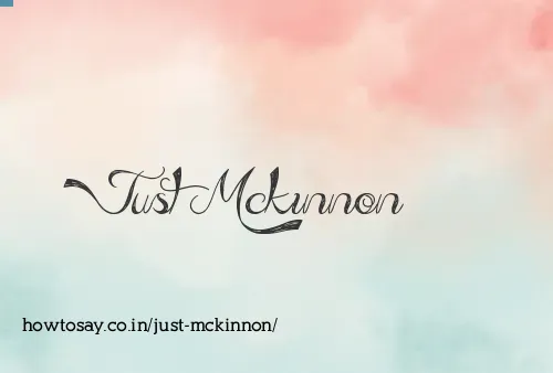 Just Mckinnon