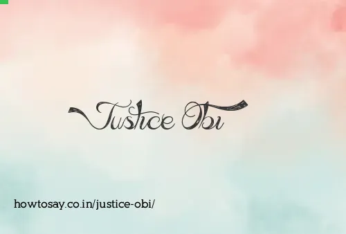 Justice Obi