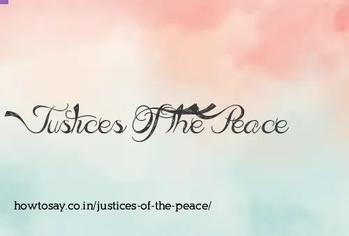 Justices Of The Peace