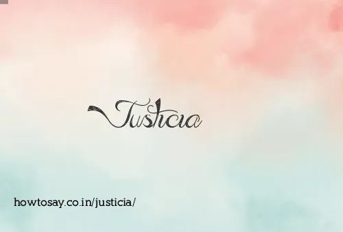 Justicia