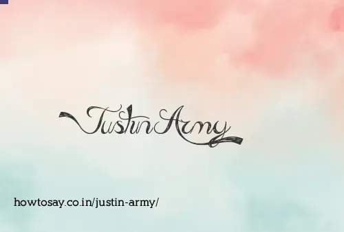 Justin Army