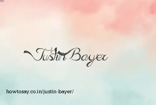Justin Bayer