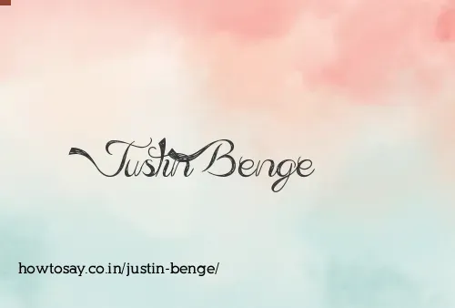 Justin Benge
