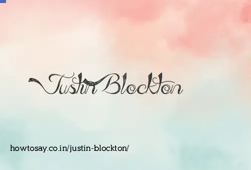 Justin Blockton