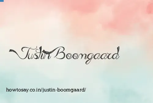Justin Boomgaard
