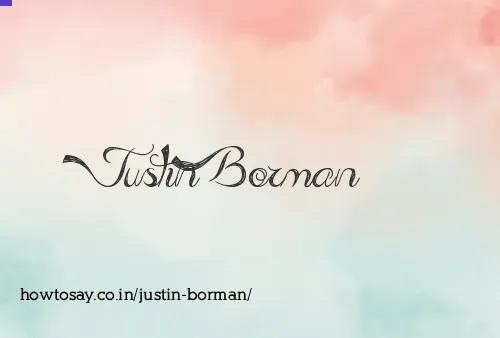 Justin Borman