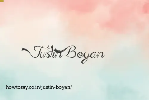 Justin Boyan