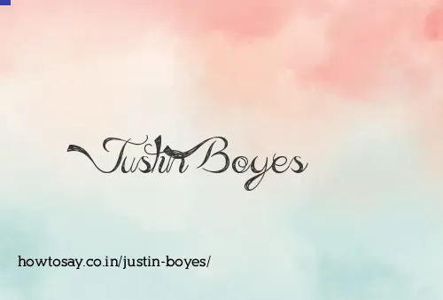 Justin Boyes
