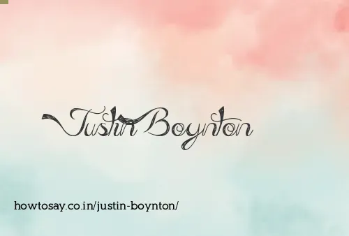 Justin Boynton
