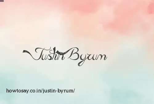 Justin Byrum