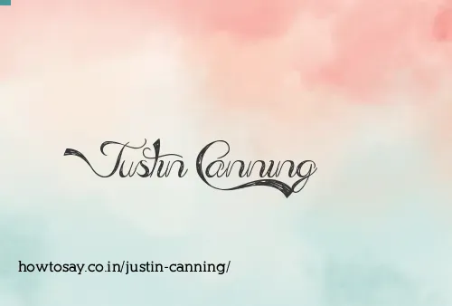Justin Canning