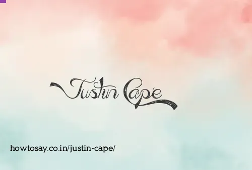 Justin Cape