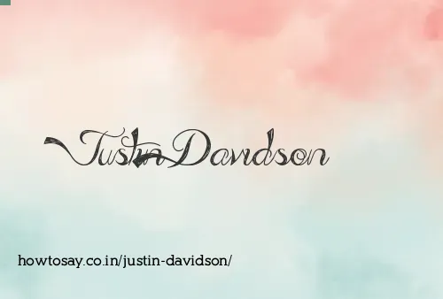 Justin Davidson