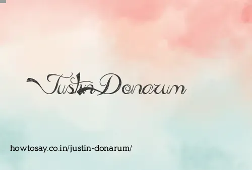 Justin Donarum