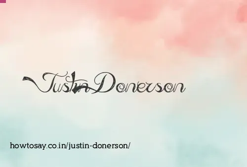 Justin Donerson