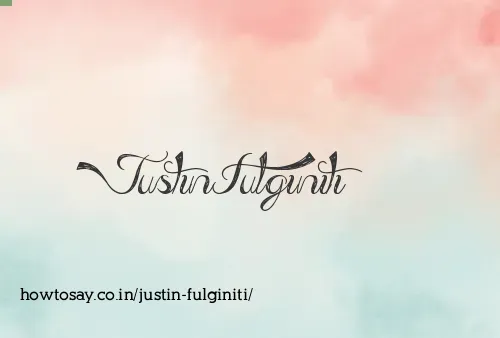 Justin Fulginiti