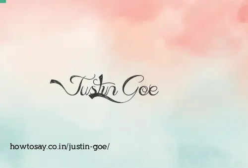 Justin Goe