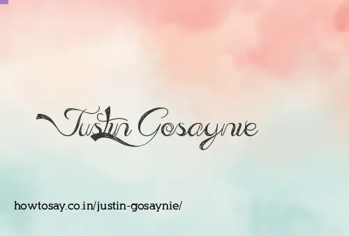 Justin Gosaynie