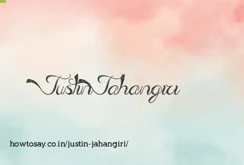 Justin Jahangiri
