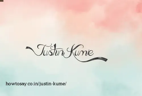 Justin Kume