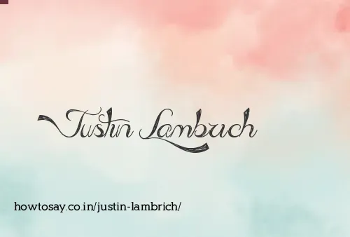 Justin Lambrich