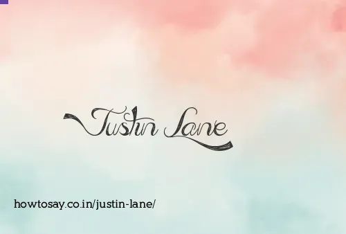 Justin Lane
