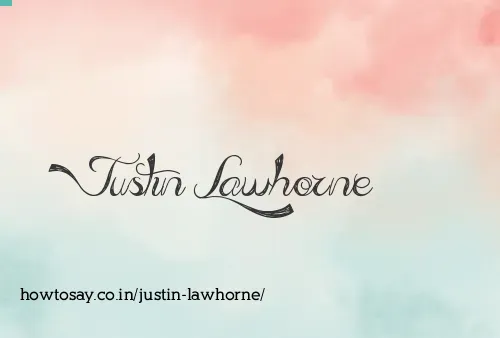 Justin Lawhorne