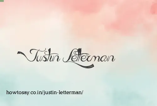 Justin Letterman