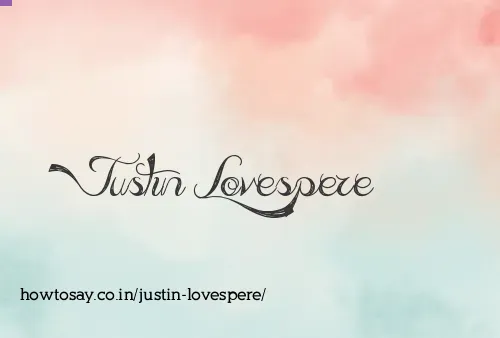 Justin Lovespere