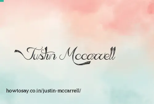 Justin Mccarrell