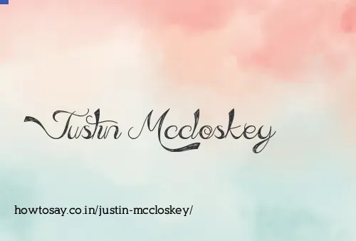 Justin Mccloskey