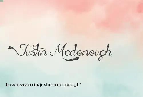 Justin Mcdonough