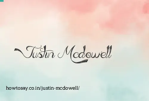 Justin Mcdowell