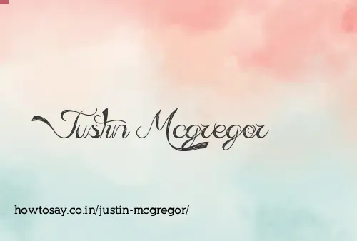 Justin Mcgregor