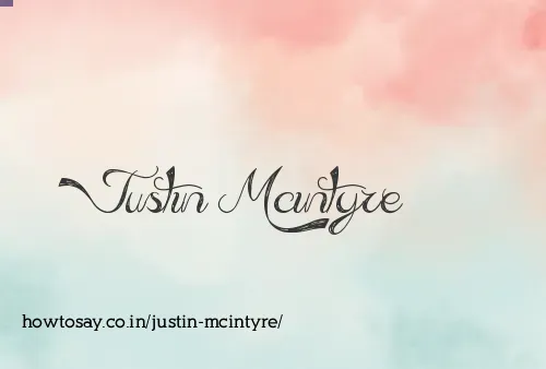 Justin Mcintyre