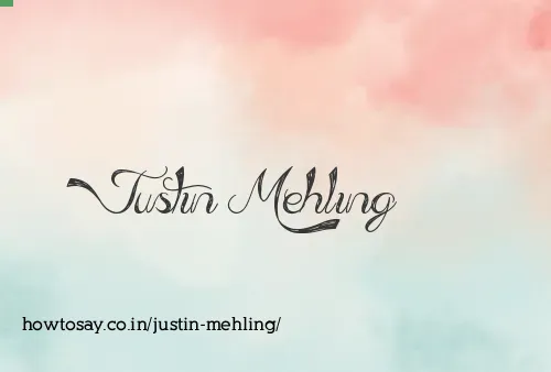 Justin Mehling