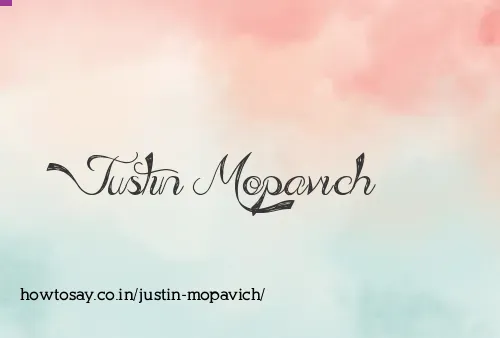 Justin Mopavich