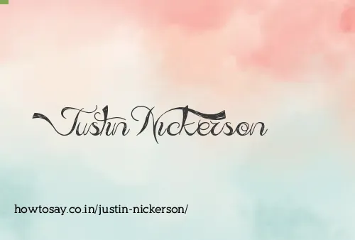 Justin Nickerson