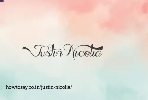 Justin Nicolia