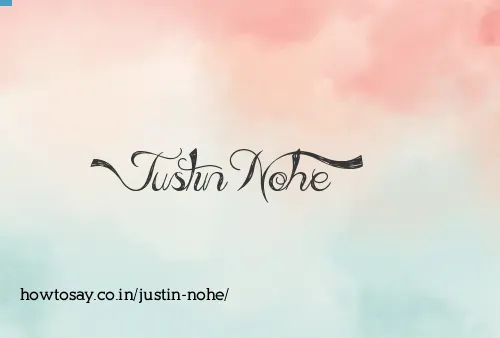 Justin Nohe