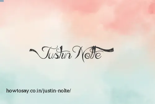 Justin Nolte