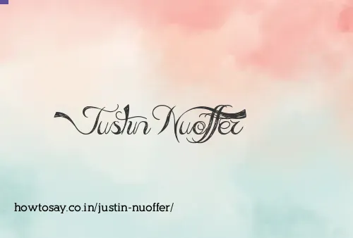 Justin Nuoffer